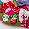 2024 2PCS Christmas Keychain Charms Santa Claus Tree Tree Elk Snowman Key Chain Pendant Decorty Decoration Glysale Sure ، هنا