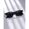 1 st män fyrkantig plastram klassiska solglasögon för utomhus dagliga resor UV -skyddstillbehör