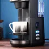 Coffee Makers 2-in-1Capsule And Coffee Powder Brewing Coffee Maker Comes With 30oz Detachable Water Tank2 FiltersBlack Stainless Steel Look Y240403