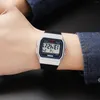 Zegarek Skmei 2042 Chrono Data Tydzień Mężczyźni zegar wojskowy EnoJ Hombre Digital Sport zegarki męskie na zewnątrz 5Bar Waterproof