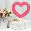 Fleurs décoratives Valentin Heart suspendu ornements Love Love Couronnes Couronnes