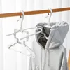 Cabides com capuz de cabide dobrável roupas ganchos de racks secando racks de lenço plástico para sol