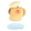 Kubki 3D Bathing Capybara Kubek 400 ml Picie kubek z i pokrywką urocze ceramiczne zwierzę Zabawne dekoracje stołowe