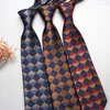 Bow Ties Luxury 8cm pour hommes cravate cravate à pois
