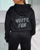 Weißer Designer Fox Hoodie setzt zwei 2 2 Frauen Herren Kleidung Sporty Long Sleved Pullover Kapuzentripsuiten Frühling Herbst Winter 311ve5J