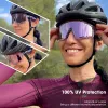 Okulary przeciwsłoneczne Kapvoe Sport Gogle Red lub Blue Fotochromic Cycling okulary MTB rowerowe