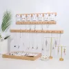 Display ketting sieraden muur hangend display stands houten oorring ring aansluiting haak organisator opslag houders retail exposant shop display