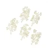 Flores decorativas 10pcs 8 cm de planta artificial Acessórios de buquê de orelha de trigo de trigo plástico plantas de água de cor de coroa de natal
