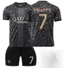 Jersey Jersey Away Paris Football Taille Mbappe Li Gangren Dembele Ramos Jersey