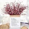 Fleurs décoratives Chzimade Love Berry Branch Festival Decoration Artificial Red Flower Bundle Home 2024 Année