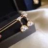 Orecchini di design di lusso 18K Donne oro allevate Gioielli Collane Generale Orenatura Regalo per matrimoni con accessori per gioielli in scatola