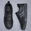 Chaussures décontractées hommes en cuir 2024 pour le printemps automne lacet lacet up cool mots de loi