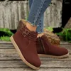 Scarpe casual stivali da donna stivali primaverile autunno autunno tondo latero con fibbia con cerniera con fibbia con fibbia cinghia decorazione caviglia in pelle vintage signore