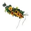 Декоративные цветы свадебные украшения на спине цветочные цветы Matas Artificiales Para Realistic Sunflower