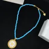2024 Designer Vintage Halsband Herrens kvinnliga halsband startar varumärke dubbla lette trendiga gyllene halsband för kvinnor smyckesdesigners gåvor