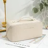 Storage Bags Makeup Bag Travel Waterproof Women Pouch Toiletry Cosmetic Bathroom Organizer Washbag Portable PU Multifunctional Kit