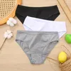 Women's Panties 3PCS/Set Cotton Women Briefs Jacquard Design Sexy Female Underpants Solid Color Intimate Pantys S-XL