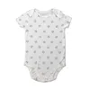 Kat Triangle Clothing Male Infants and Young Children Baby Newborn Wrap Short Sleeved One-piece Crawling Suit