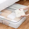 PVC transparent sängbotten förvaringslåda dammtät och vattentät organiseringslåda Lådan Typfällbar förvaring