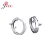 Hoop Ohrringe einfache trendy 925 Sterling Silber kleine Ohrring Frauen Mode Kubikzirkonia Schmuck Bijoux Accessoire Geburtstag Brincoos