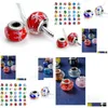 Acrylic Plastic Lucite Bead Charms For Bracelet Acrylic Big Hole Loose Fit Bangle Beads Drop Delivery Jewelry Dhnjl