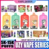 Original UZY Vape 15000 12000 10000 9000 8000 6000 5000 Puffs Europe Warehouse Bang Digital display Crystal vapes Bang Vape 15k 12k 9k 8k 6k 5k Vapes Pen E Cigarette