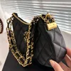 Borsa sottobraccio Hobo 23K Borsa morbida al tatto Borsa a spalla singola Zaino a tracolla Borsa a catena di grande marca Borse Designer Borsa da donna Classica