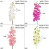 Decorative Flowers 9heads/bunch Valentine's Day Artificial Butterfly Orchid Gifts DIY Living Room Decoration Fake Flower Wedding Simulation