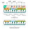110x36cm 뮤지컬 피아노 매트 아이를위한 뮤지컬 피아노 매트 8 마리 동물 사운드 베이비 매트 연구 교육 장난감 240422