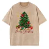 American Christmas Tree Print Black Camise