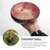 Bowls Coconut Bowl Home Key Storage Plate Shell Desktop Mini Plates Tray Wooden Keychain Jewelry Holder