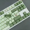 Keyboards Matcha green mechanical keyboard cover dye sublimation XDA English Japanese Russian PBT key cover for cherry MX switchL2404