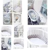Baby Cribs 2024 Bed Bumper Not Cushion pour garçons Girls Four Braid Cribe Protecteur Cuna Para Room Decor Drop Livil