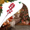 Decoratieve bloemen 20Pieces Kerstdecoratie Artificial realistische verschijning veelzijdige faux