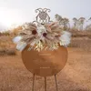 Decorative Flowers Natural Big Pampas Grass DIY Wedding Flower Wall Decoration Arrangement Artificial Rose Floral Palm LeaveDecor Wed Arch