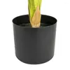 Decoratieve bloemen kunstmatige boom in zwarte plastic pot