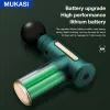 Massager Mukasi Portable Muscle Massage Gun LCD Display Fiess Massager Vibrator Percussion Pistol for Back and Neck Pain Relief