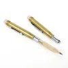 Pennor från Thenon Traveler's Brass Pencil Metal Stationery Retro Travel Stationery Series Bilder Pencils för skolan