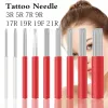 50pcs Microblading Needles Fog Eyeborw Permanent Makeup Blade Shading Round R3 R5 R7 R9 R21 Tattoo Needle for Tattoo Manual Pen