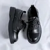 Casual Shoes Original Design 2024 Spring Street Style Black Hombre Leather Height Increasing For Men's Daily Business Dress