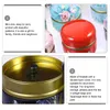 Storage Bottles 12 Pcs Tea Candy Jar Tinplate Jars Tabletop Decor Sweets Container Case Boxes Coffee Candles Biscuit