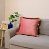 Pillow Gold Fringed Dutch Velvet Cover Linen Chair Sofa Bed Car Room Home Decor Wholesale MF485