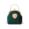 Velvet handtas vrouwen S 2024 Nieuwe ketting enkele schouder Crossbody tas clip mondschaal zakken 240403