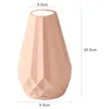 Vaser Flower Vase Geometric icke-blekande oregelbunden textur Plast Inga Burrs Pott Basket For Wedding Home Arrangement