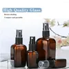 Storage Bottles 10ML-100ML Essential Oil Travel Portable Brown Spray Bottle Glass Container Refillable Accessories