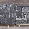 Anteckningsböcker Retro Notebook 3D präglade Steam Trains Studentlärarens födelsedagspresent A5 Travel Planner Obs Books Stationery Handmade Diary