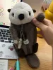 Bags Kawaii Bestevers Sea Otter Pencil Case Plush Sea Otter Doll Pencil Bag Pouch Make Up Bag Stuffed Animal Fluffy Stationerys Bag
