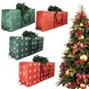 Bolsas de almacenamiento bolsas de árbol de navidad de tela de oxford con manijas para ornamentos para vacaciones en casa