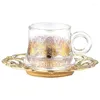 Mugs Coffee Cup Set Creative Two Cups And Plates High Temperature Resistant Mugs.