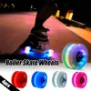 4 PCs Skateboard Wheel Roller LED Roda de luz 82A 32x58mm Longboard Plashing Wear Wears Skateboard Acessórios